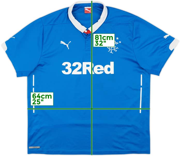2014-15 Rangers Home Shirt - 7/10 - (XXL)