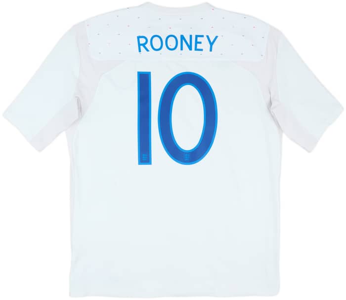 2010-11 England Home Shirt Rooney #10 - 7/10 - (XL)