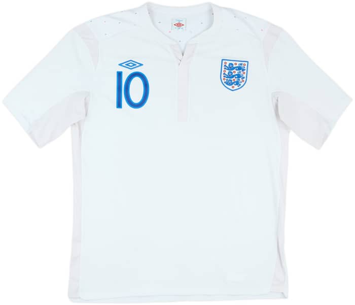 2010-11 England Home Shirt Rooney #10 - 7/10 - (XL)