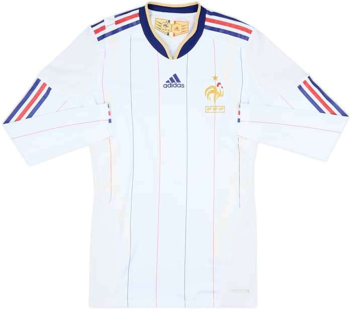 2009-10 France Player Issue TechFit Away L/S Shirt - 5/10 - (M)