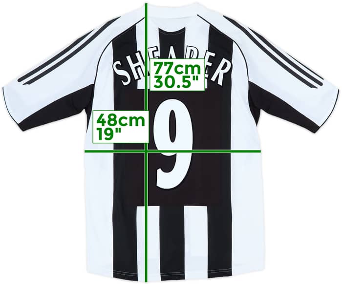 2005-07 Newcastle Home Shirt Shearer #9 - 6/10 - (S)