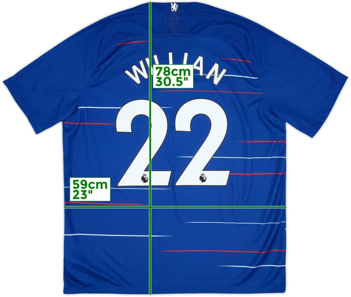 2018-19 Chelsea Home Shirt Willian #22 - 10/10 - (XL)
