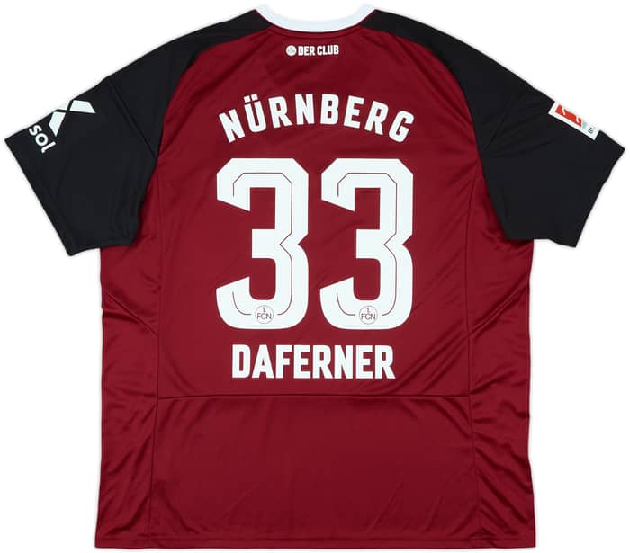 2022-23 Nurnberg Home Shirt Daferner #33 - 9/10 - (XXL)