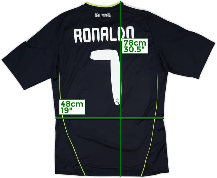 Camiseta de visitante del Real Madrid 2010-11 Ronaldo #7 - 8/10 - (M)