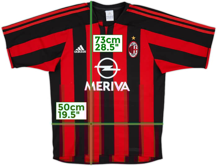 2003-04 AC Milan Home Shirt - 9/10 - (S)