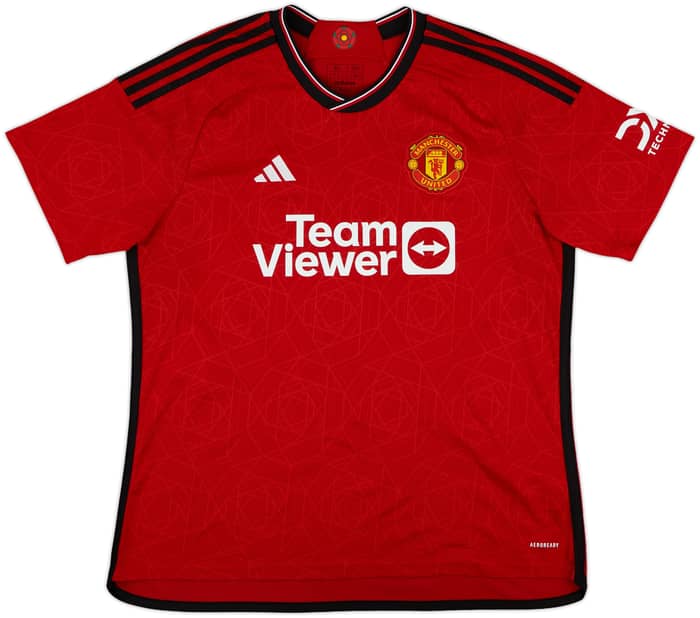 2023-24 Manchester United Home Shirt Martinez #6 - 9/10 - (XL)
