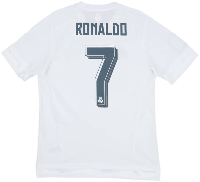 2015-16 Real Madrid Home Shirt Ronaldo #7 - 9/10 - (M)