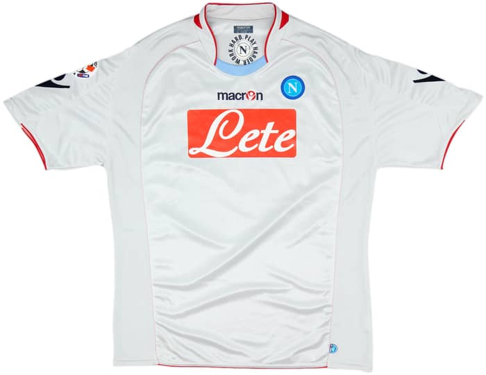 2009-10 Napoli Away Shirt Lavezzi #7 - 8/10 - (XL)