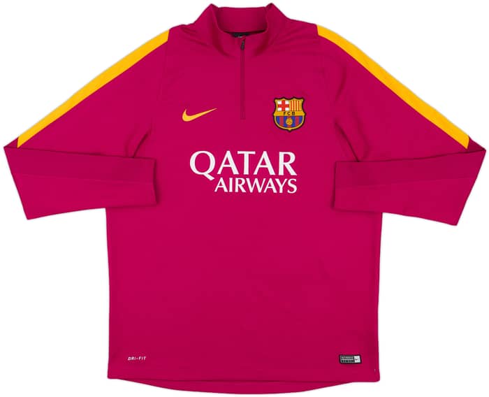 2016-17 Barcelona Nike 1/4 Zip Training Top - 8/10 - (XL)