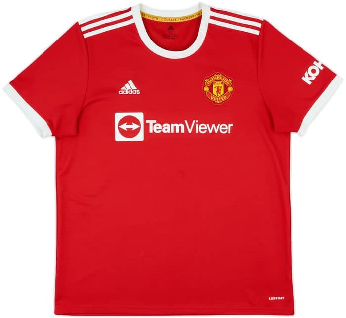 2021-22 Manchester United Home Shirt B.Fernandes #18 - 9/10 - (XL)
