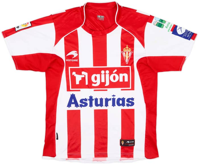 2009-11 Sporting Gijon Home Shirt - 5/10 - (S)