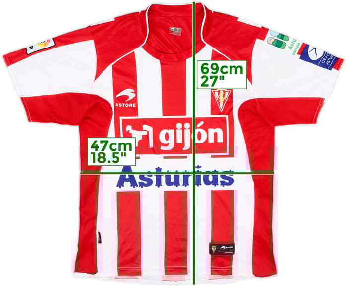2009-11 Sporting Gijon Home Shirt - 5/10 - (S)