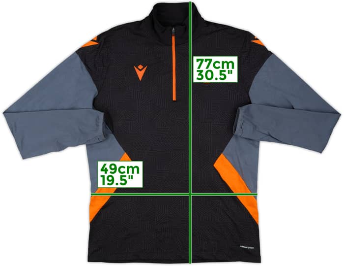 2019-20 Dundee United Macron 1/4 Zip Drill Top - 8/10 - (M)