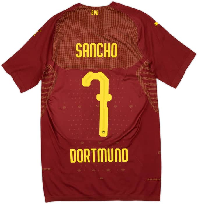 2018-19 Borussia Dortmund Authentic Third Shirt Sancho #7 (XXL)