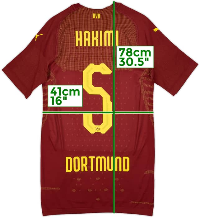 2018-19 Borussia Dortmund Authentic Third Shirt Hakimi #5 (L)