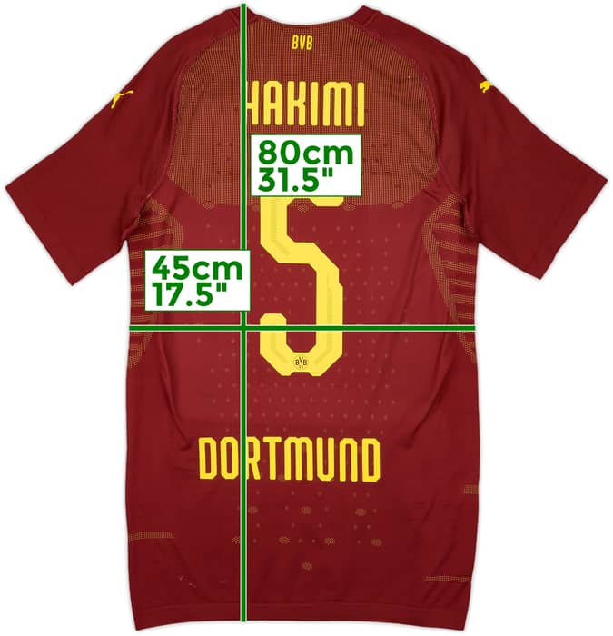 2018-19 Borussia Dortmund Authentic Third Shirt Hakimi #5 (XL)