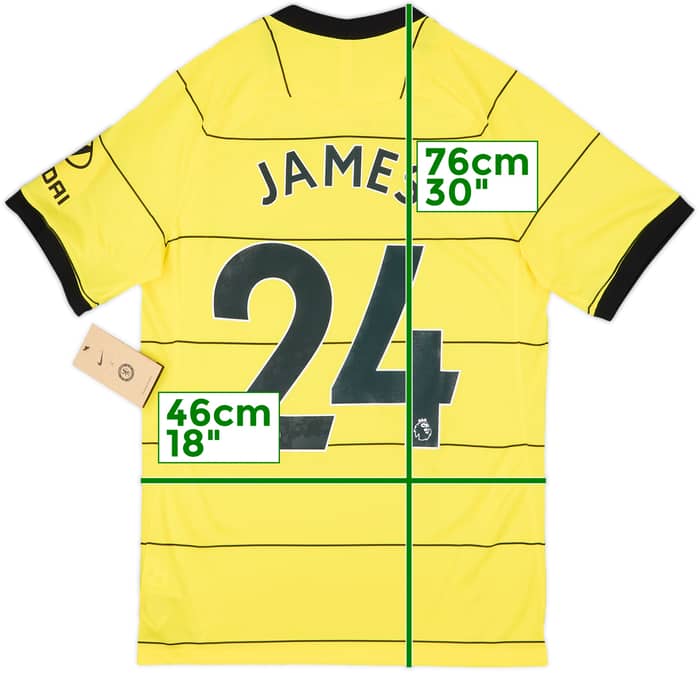2021-22 Chelsea Away Shirt James #24 (S)