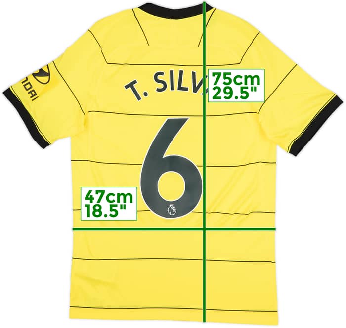 2021-22 Chelsea Away Shirt T.Silva #6 (S)