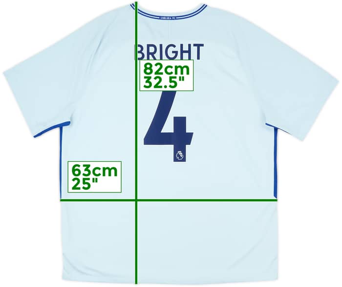 2017-18 Chelsea Away Shirt Bright #4 - 8/10 - (XXL)