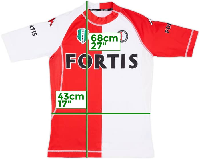 2004-05 Feyenoord Home Shirt - 7/10 - (YXXL)