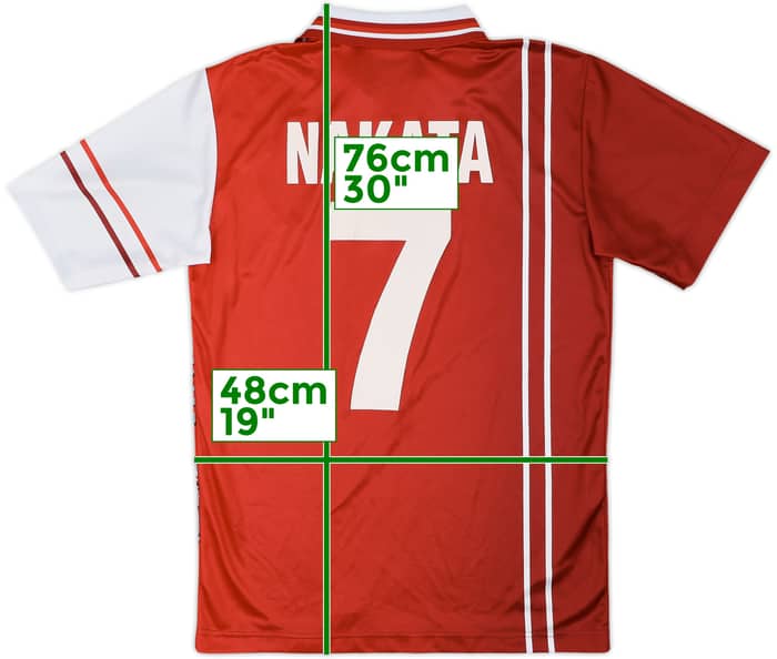 1998-99 Perugia Home Shirt Nakata #7 - 9/10 - (S)
