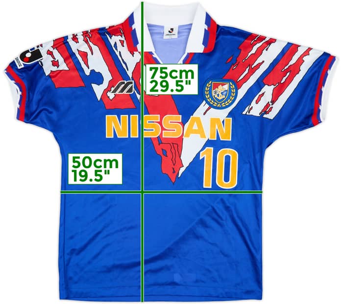 1993-94 Yokohama Marinos Home Shirt #10 - 8/10 - (M/L)