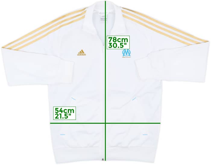 2011-12 Olympique Marseille adidas Track Jacket - 7/10 - (M)