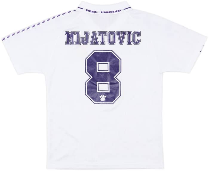 1996-97 Real Madrid Home Shirt Mijatovic #8 - 8/10 - (L.Boys)
