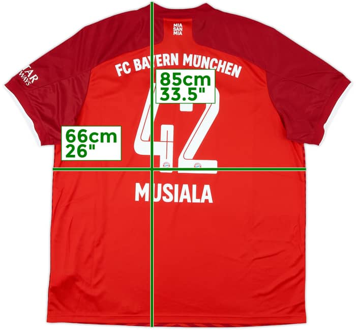 2021-22 Bayern Munich Home Shirt Musiala #42 (XXL)