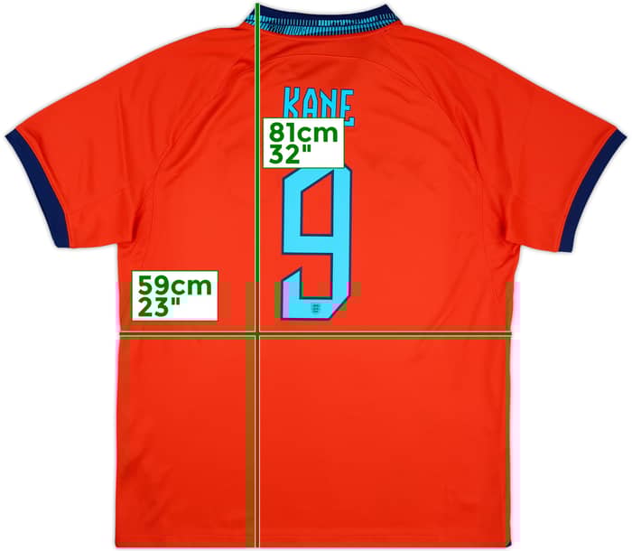 2022-23 England Away Shirt Kane #9 - 10/10 - (XL)
