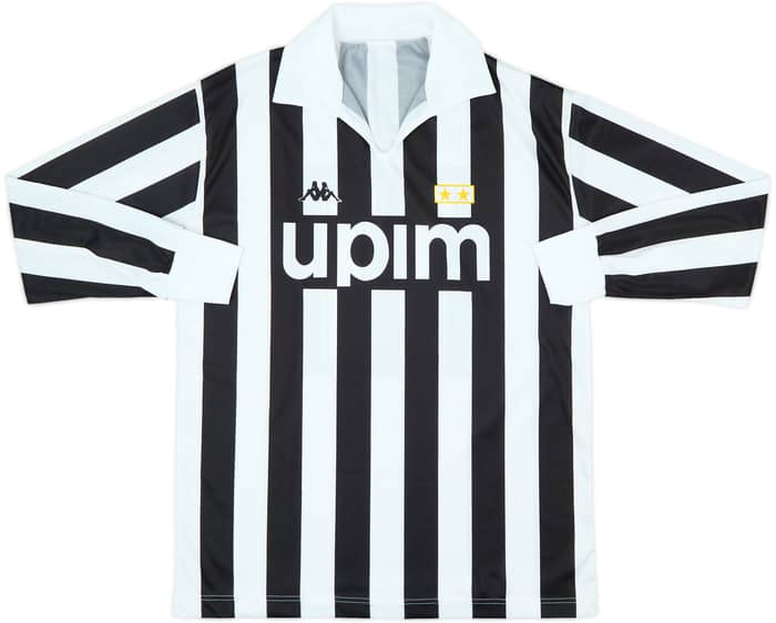 1991-92 Juventus Basic Home L/S Shirt #11 - 9/10 - (L)