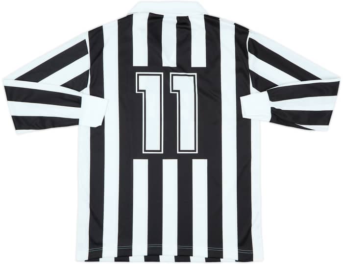 1991-92 Juventus Basic Home L/S Shirt #11 - 9/10 - (L)