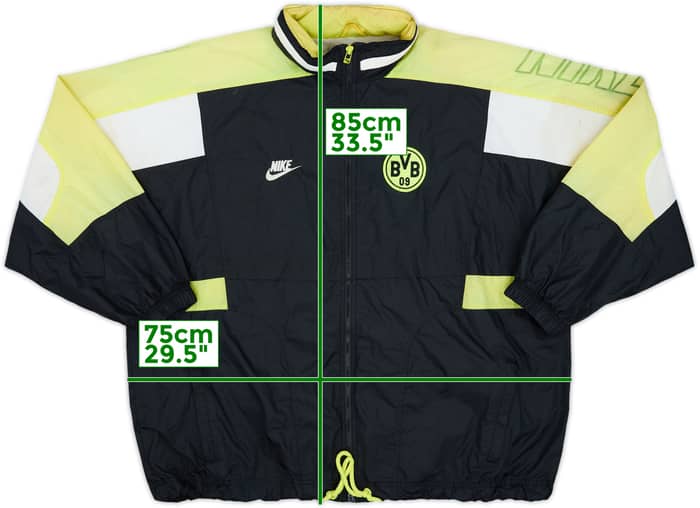 1995-96 Borussia Dortmund Nike Hooded Rain Jacket - 6/10 - (XXL)