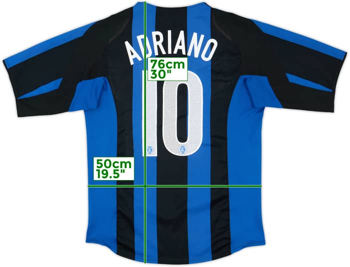 2004-05 Inter Milan Home Shirt Adriano #10 - 6/10 - (M)