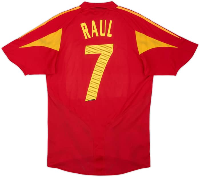 2004-06 Spain Home Shirt Raul #7 - 5/10 - (S)