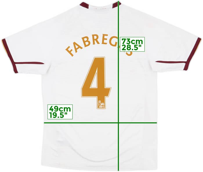 2007-08 Arsenal Away Shirt Fabregas #4 - 7/10 - (S)