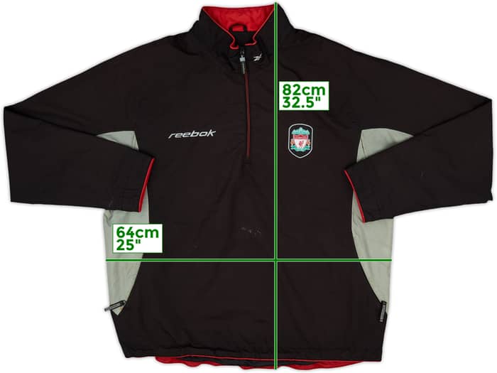 2002-03 Liverpool Reebok 1/4 Zip Drill Top - 6/10 - (XXL)