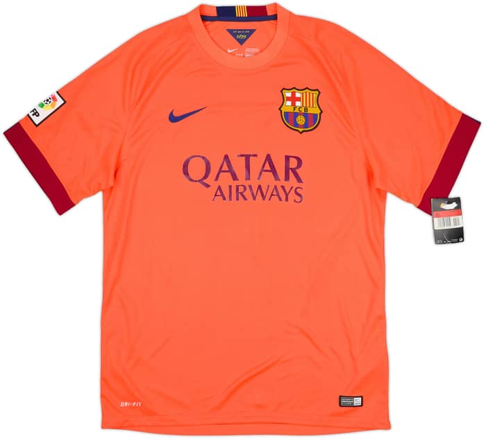 2014-15 Barcelona Away Shirt Messi #10 (L)