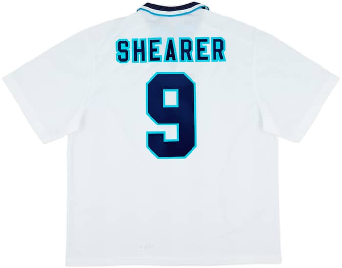 1995-97 England Home Shirt Shearer #9 - 10/10 - (XXL)