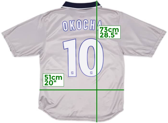 1999-00 Paris Saint-Germain Player Issue Away Shirt Okocha #10 - 7/10 - (M)