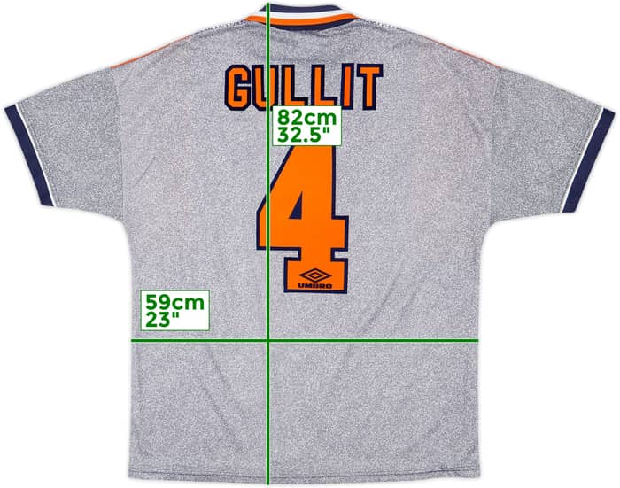1994-96 Chelsea Away Shirt Gullit #4 - 10/10 - (XL)