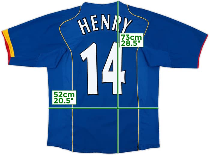 2004-06 Arsenal Away Shirt Henry #14 - 8/10 - (L)