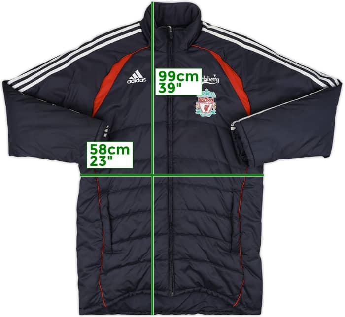 2006-07 Liverpool adidas Padded Bench Coat - 8/10 - (S)