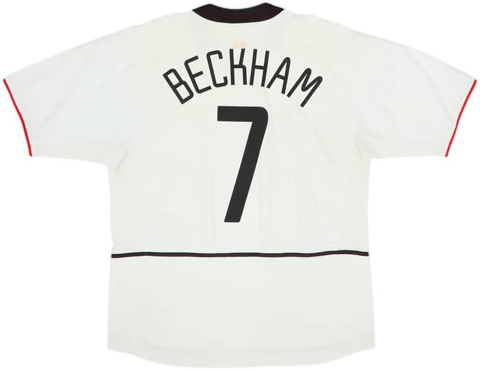 2002-03 Manchester United Away Shirt Beckham #7 - 4/10 - (L)