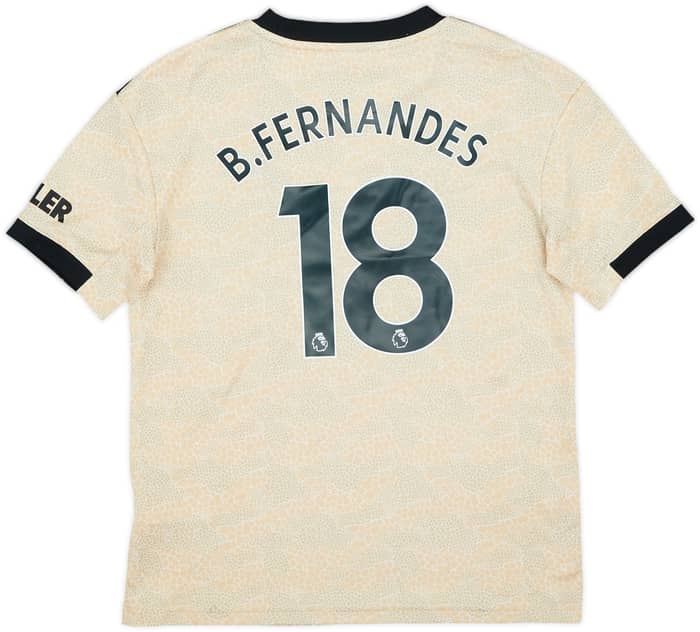 2019-20 Manchester United Away Shirt B.Fernandes #18 - 7/10 - (M.Boys)