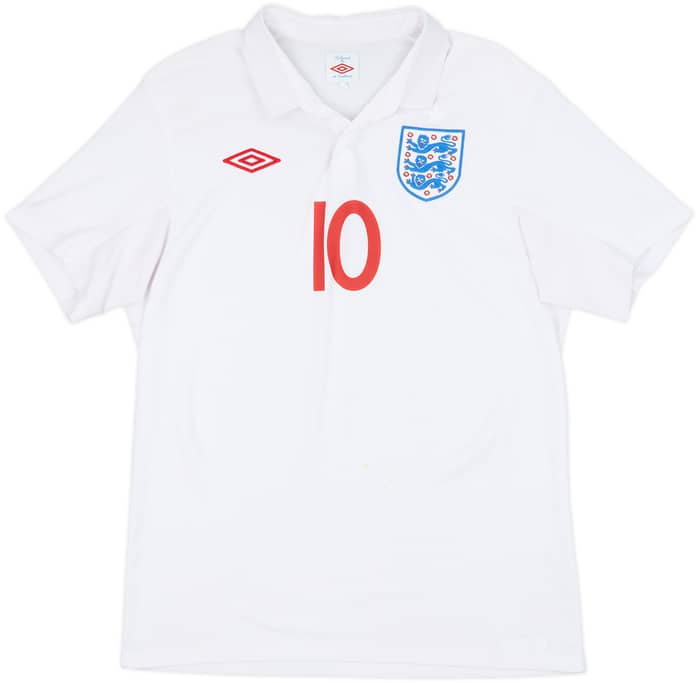 2009-10 England Home Shirt Rooney #10 - 7/10 - (M)