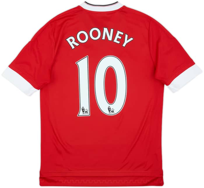 2015-16 Manchester United Home Shirt Rooney #10 - 10/10 - (XL.Boys)