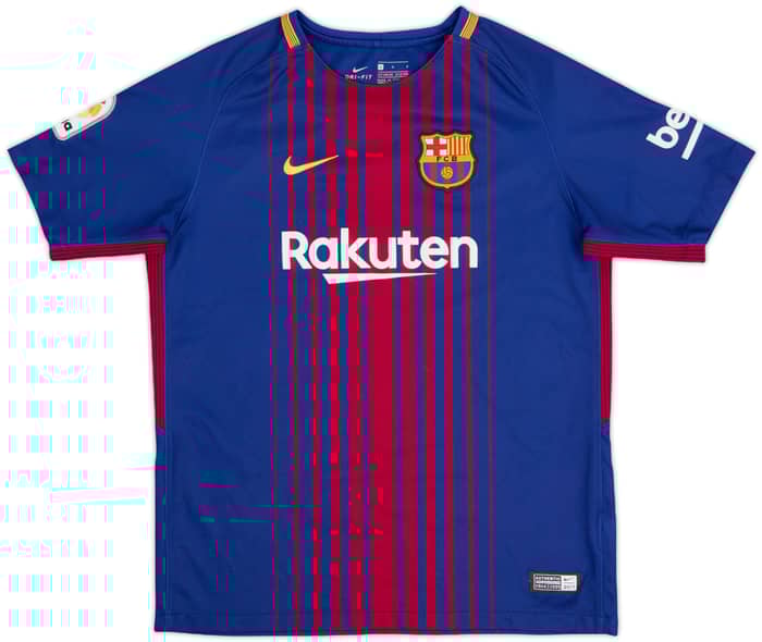 2018-19 Barcelona Home Shirt - 8/10 - (L.Boys)