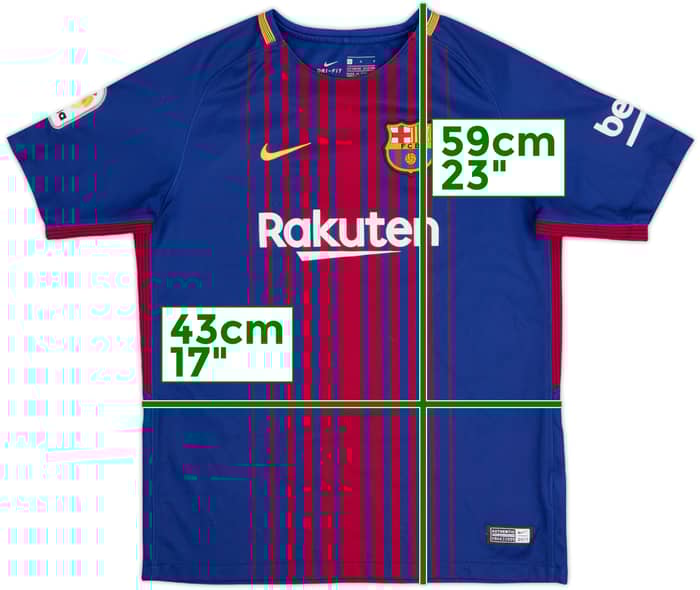 2018-19 Barcelona Home Shirt - 8/10 - (L.Boys)