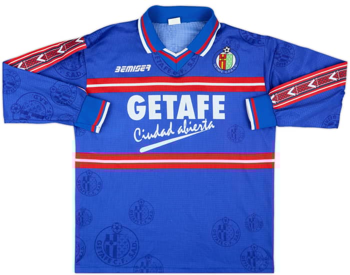 1998-99 Getafe Match Issue Home L/S Shirt #12
